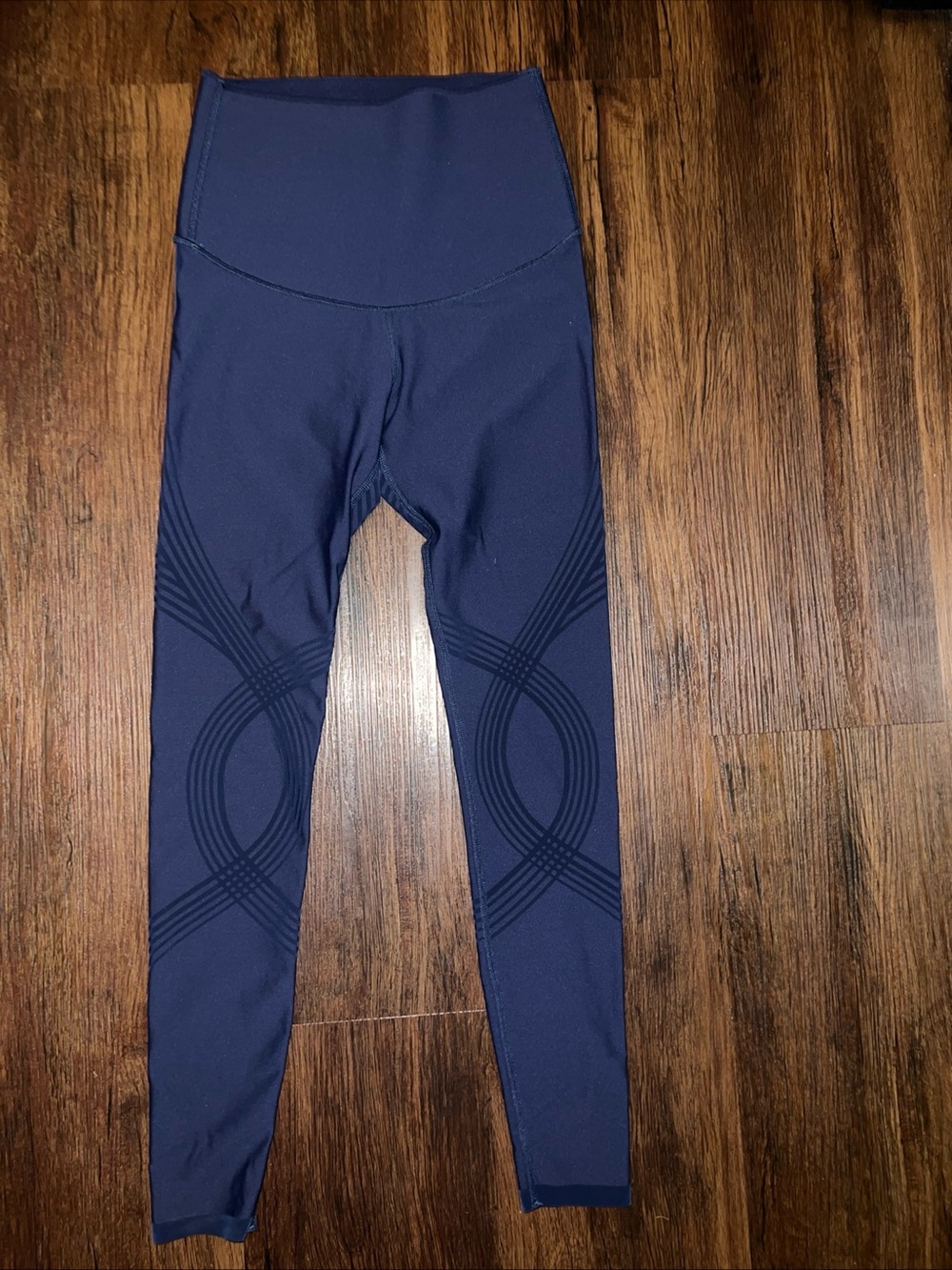 Fanka High-Waist reversible Navy Leggings for Women 7/8